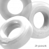 Hunkyjunk Huj C-ring 3pk - White Ice & Clear