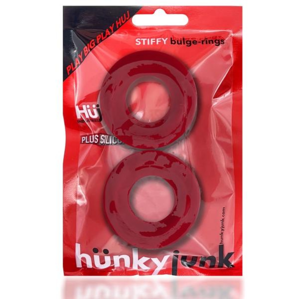 Stiffy 2-pack C-rings - Cherry Ice (Net)