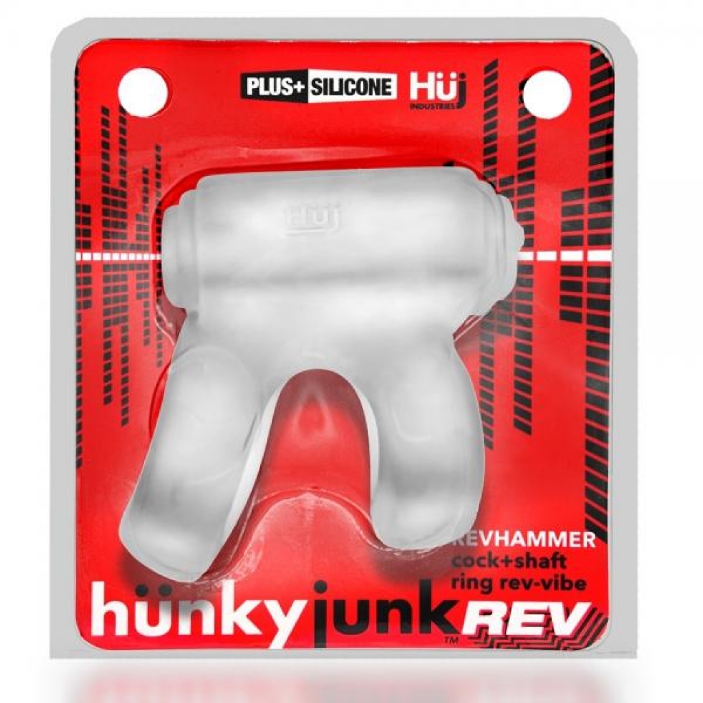 Hunkyjunk Revhammer Clear Ice - Vibrating Penis Ring