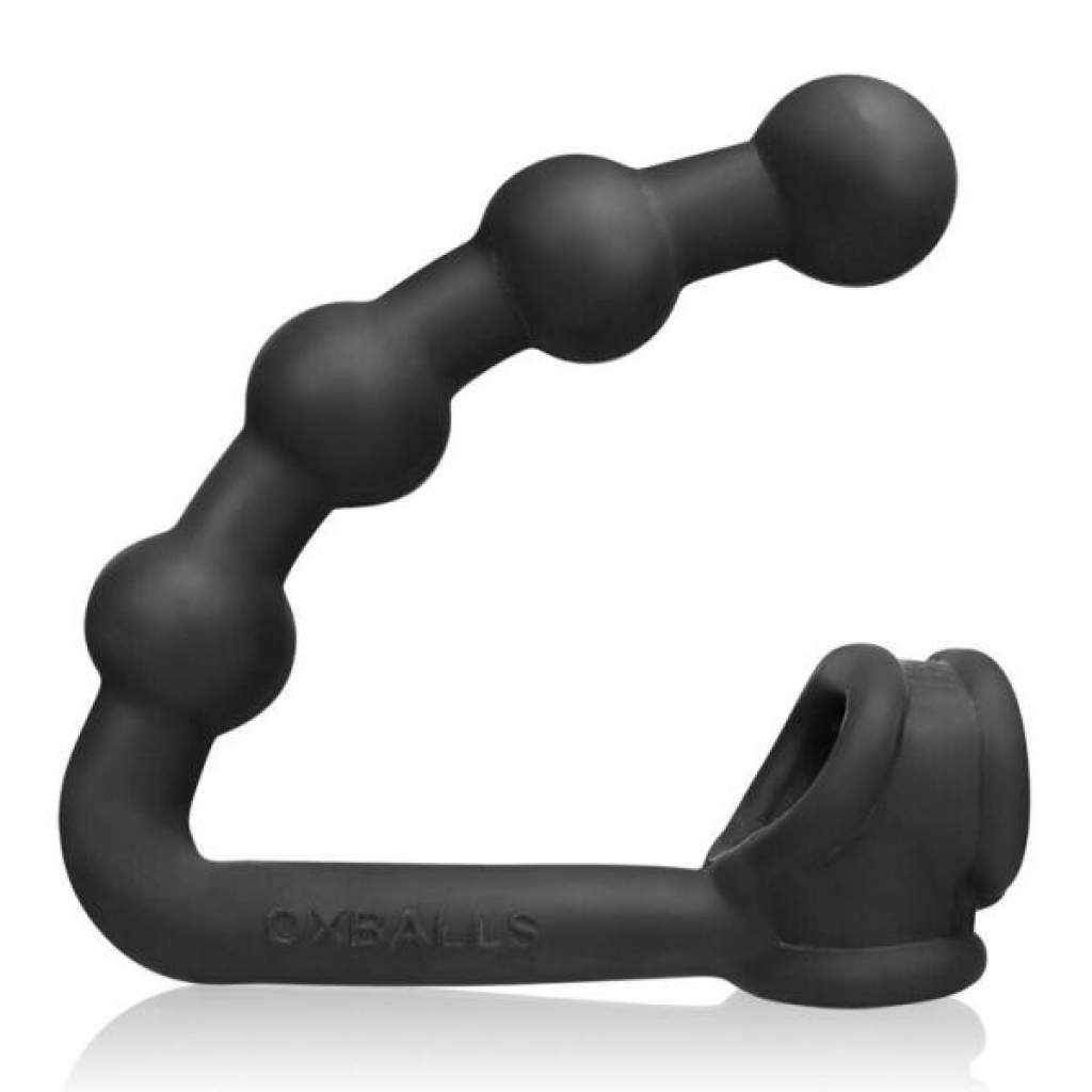 Oxballs Buttballs Asslock & Penis Sling - Silicone TPR Blend in Black Ice