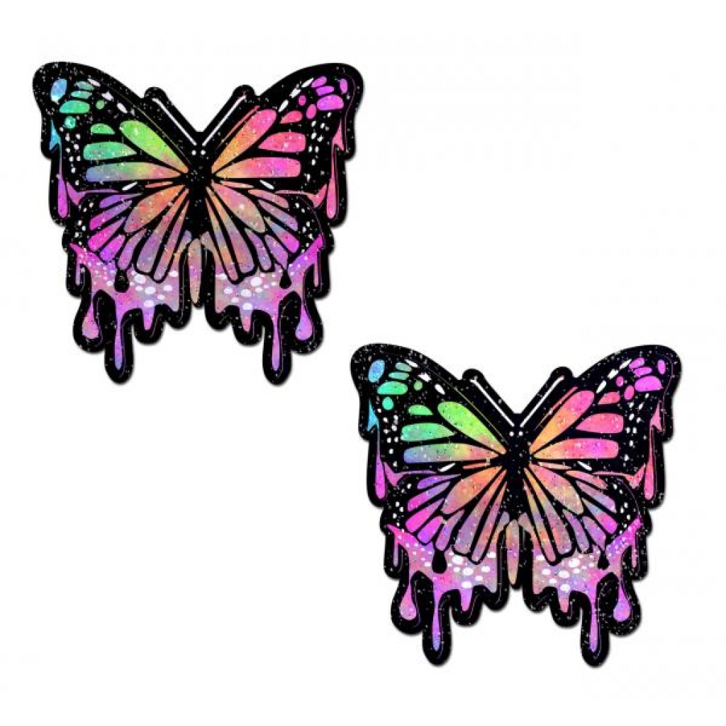 Trippy Butterfly Melt Pasties - Rainbow Glitter