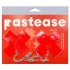 Pastease Faux Latex Red Plus X W/ Chunky Silver Chain - Bold Accessories