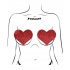 Pastease Heart Glitter Red Fuller Coverage - Stylish Nipple Covers