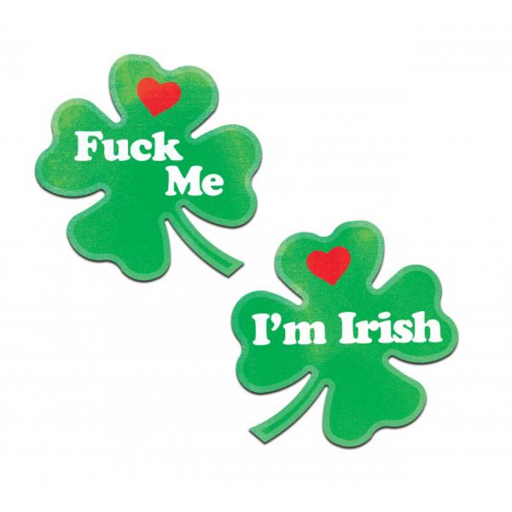 Pastease Clover Fuck Me I'm Irish Nipple Pasties