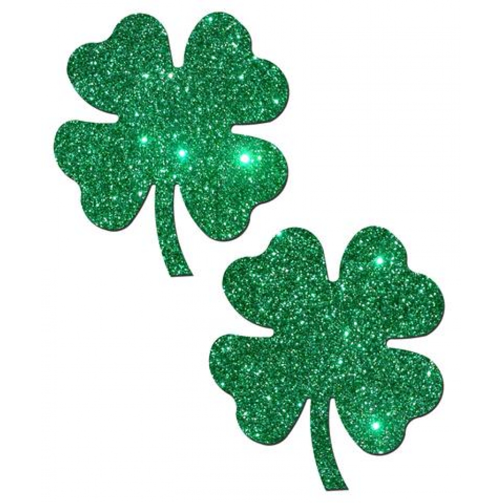 Four Leaf Clover Shamrock Green Pasties O/S