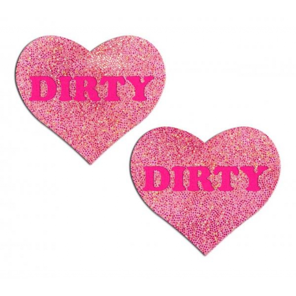 Pastease Love Dirty Heart Pink Nipple Pasties