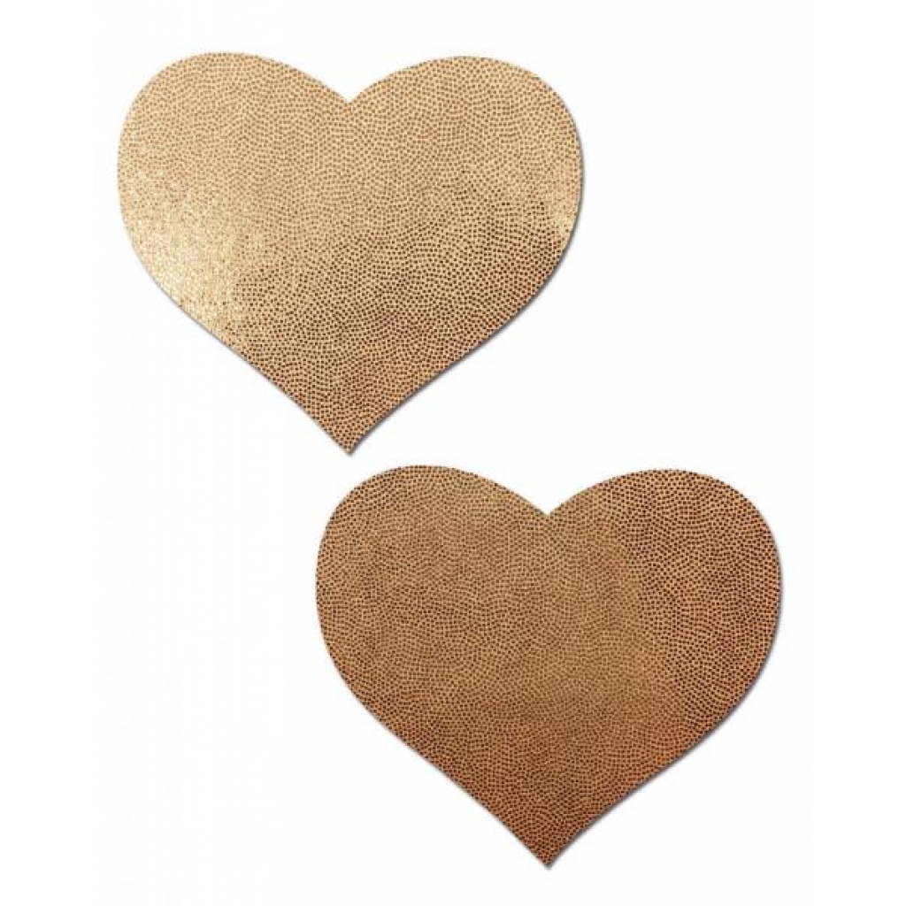 Pastease Love Liquid Rose Gold Heart Pasties - Chic and Fun