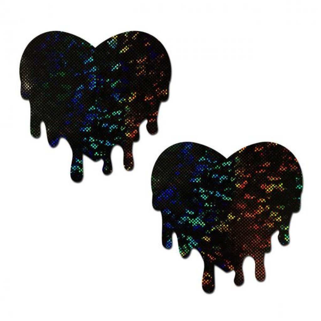 Pastease Melty Heart Disco Ball Nipple Pasties - Black