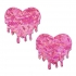 Pastease Pink Melty Heart Shattered Glass Disco Ball