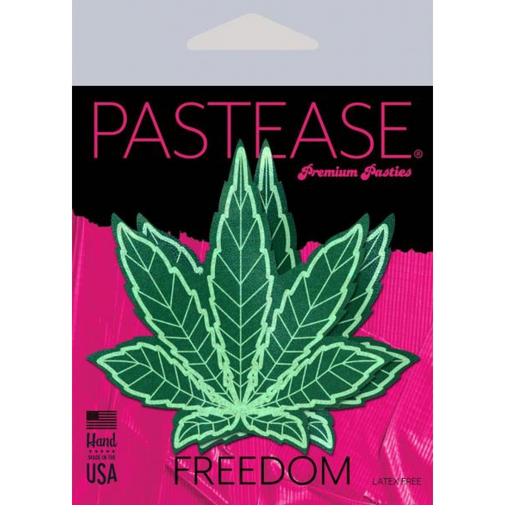 Pastease Indica Pot Leaf - Green Holographic Weed