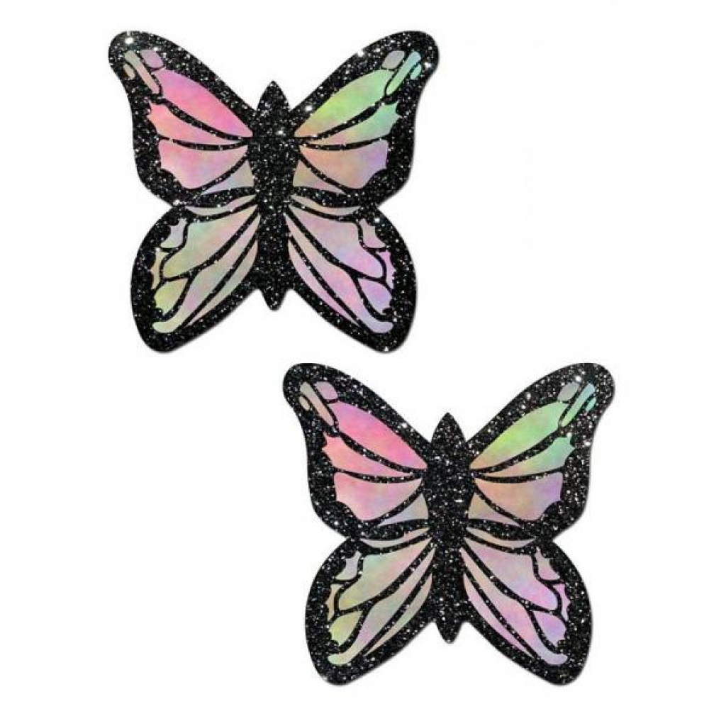 Pastease Monarch Glitter Pastel Rainbow Butterfly - Nipple Pasties