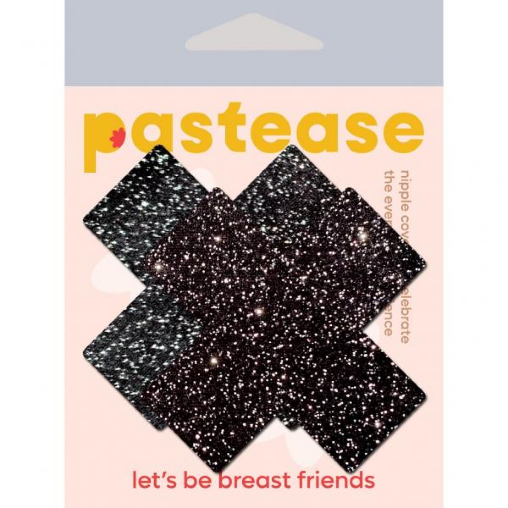 Plus X Sparkle Black Nipple Pasties by Pastease