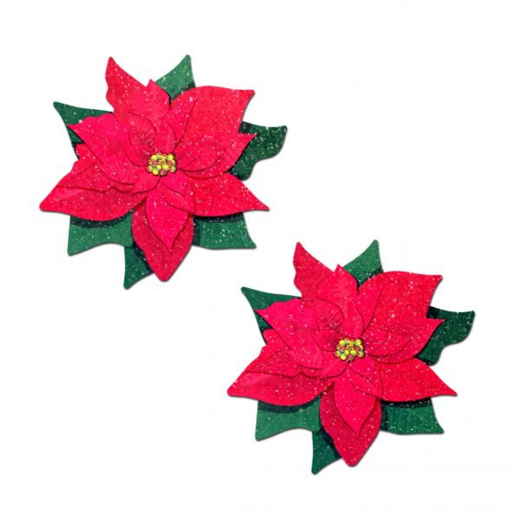 Pastease Winter Poinsettia Pasties - Red & Green