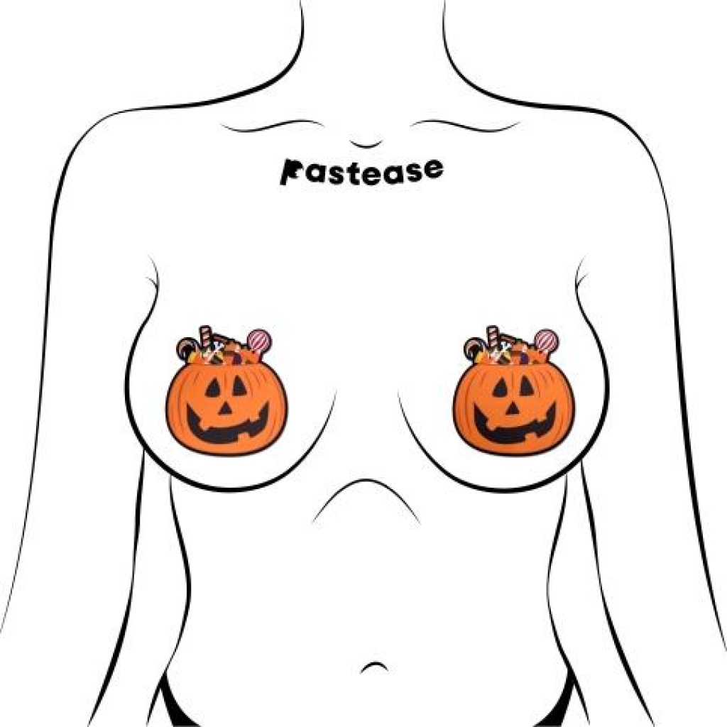 Trick or Treat Pumpkin Nipple Covers