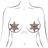 Pastease Sheriff Badge - Gold Glitter