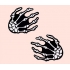 Pastease Skeleton Hands Glow In The Dark Pasties