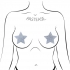 Pastease Crystal Silver Stars - Nipple Stickers