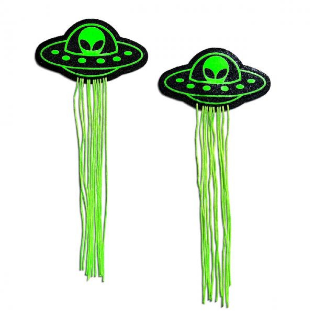 Pastease UFO Alien Tassels - Glow In The Dark