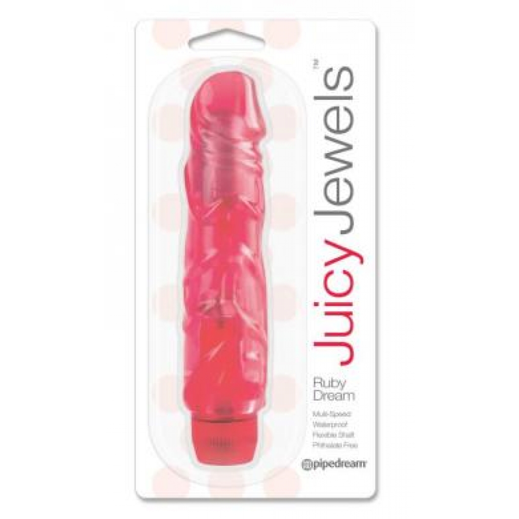 Juicy Jewels Ruby Dream - Red Realistic Vibrator