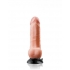 Real Feel Deluxe No. 1 - 6.5 Inches Beige Vibrating Dildo