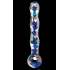 Icicles No. 8 Clear Blue Glass Massager