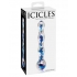 Icicles No. 8 Clear Blue Glass Massager