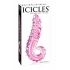 Handcrafted Icicles No 24 Glass Dong - 6 Inches - Pink