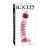 ICICLES HAND BLOWN GLASS MASSAGER NO. 28 - PINK