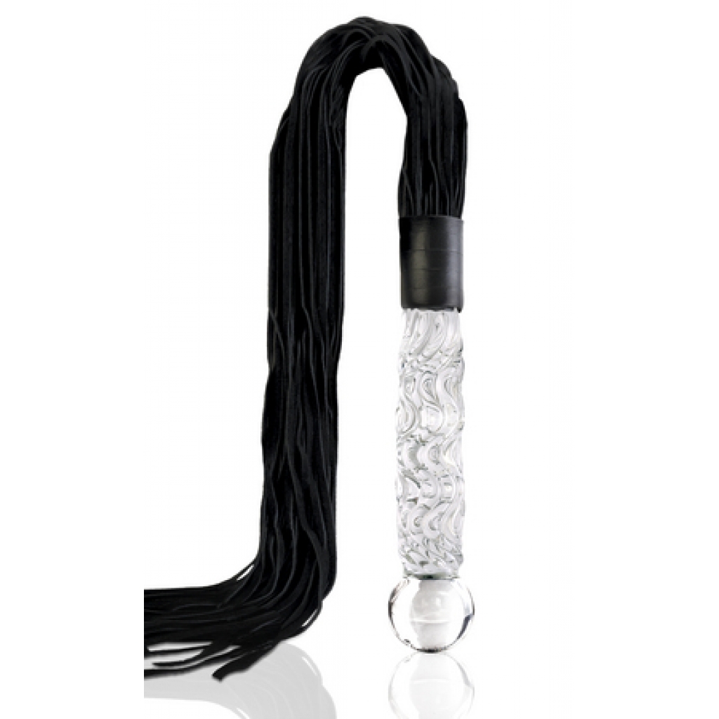 Icicles No 38 Glass Handle Cat O Nine Tails Whip - Luxurious Bondage