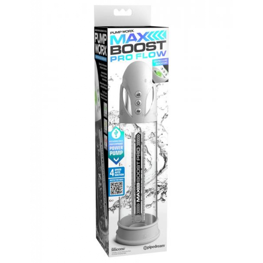 Max Boost Pro Flow White/Clear