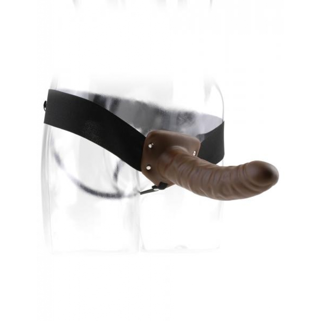 Fetish Fantasy 8-Inch Hollow Strap-On - Brown