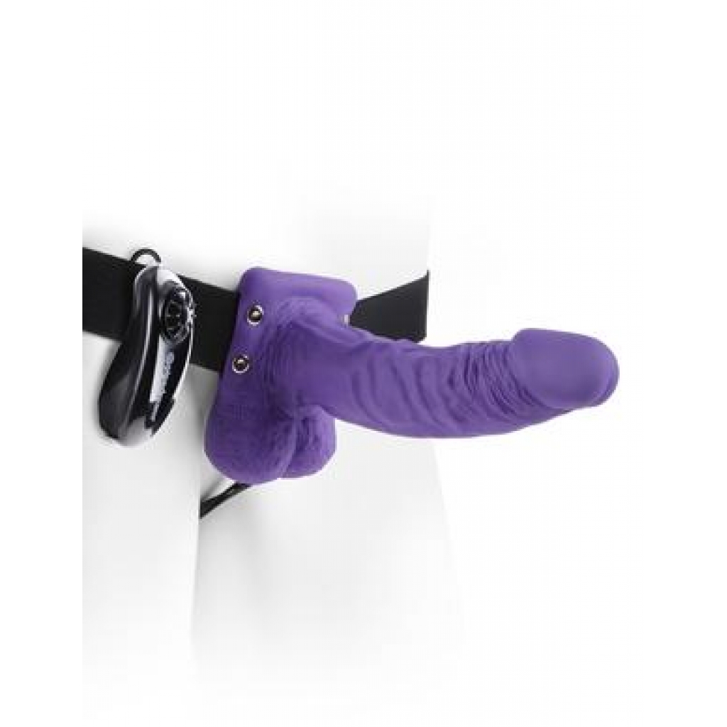 Fetish Fantasy Vibrating Hollow Strap-On with Balls - Unmatched Pleasure