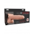 Fetish Fantasy 7-Inch Hollow Rechargeable Strap-On with Remote Control - Beige