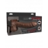 Fetish Fantasy 8 Inches Hollow Strap On Remote - Brown