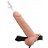 Fetish Fantasy 9 inches Hollow Squirting Strap On with Balls - Beige