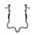 Fetish Fantasy Adjustable Nipple Chain Clamps - Black