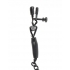 Fetish Fantasy Adjustable Nipple Chain Clamps - Black