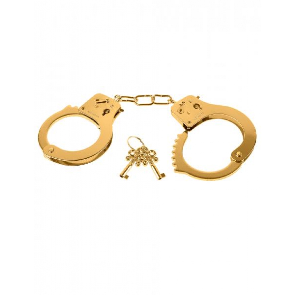 Fetish Fantasy Gold Metal Cuffs - Luxurious Restraints