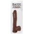 Basix Rubber Works 10 Inches Realistic Dildo with Suction Cup - Brown