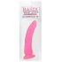 Basix Rubber Slim 7-Inch Dong with Suction Cup - Pink