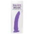 Basix Rubber Works 7-Inch Slim Dong with Suction Cup - Purple