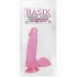 Basix Rubber Works 6-Inch Suction Cup Pink Dong