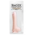 Basix 8 Inches Beige Suction Cup Dong: Realistic Pleasure