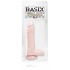 Basix 9-Inch Beige Dong with Suction Cup – Safe and Hypoallergenic