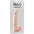 Basix Rubber Works 12 Inches Dong Suction Cup Beige