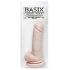 Basix Rubber 8-Inch Dong with Suction Cup - Beige