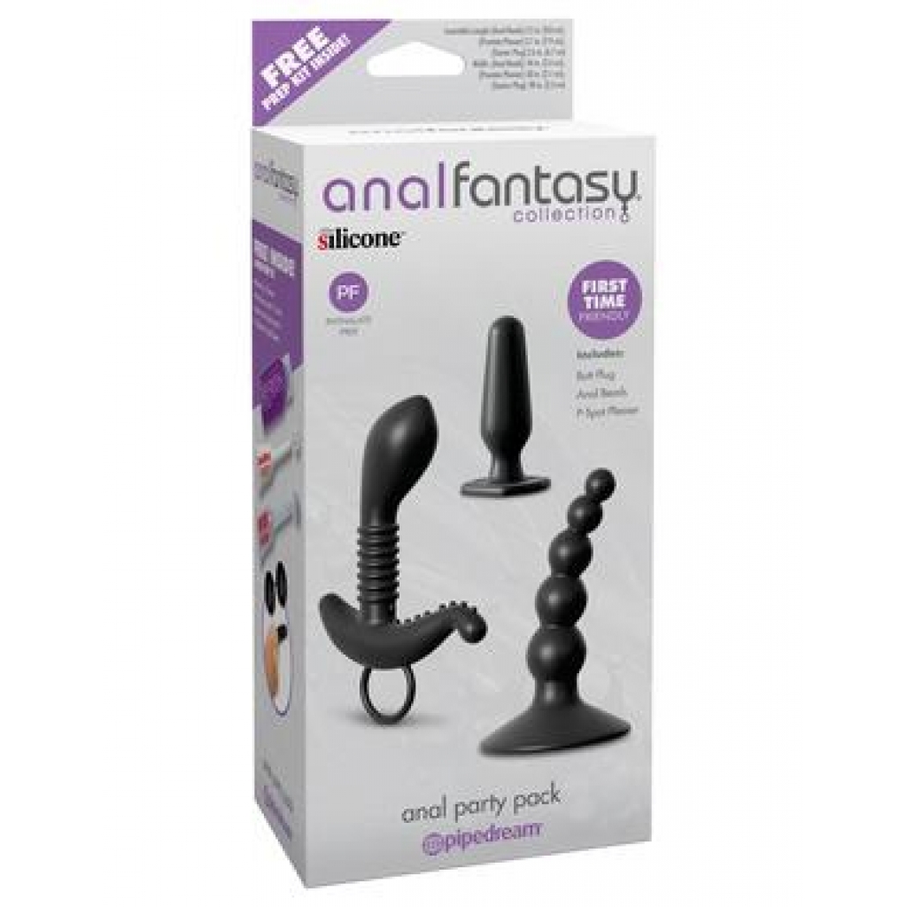 Anal Fantasy Anal Party Pack Black - Beginner's Pleasure Set