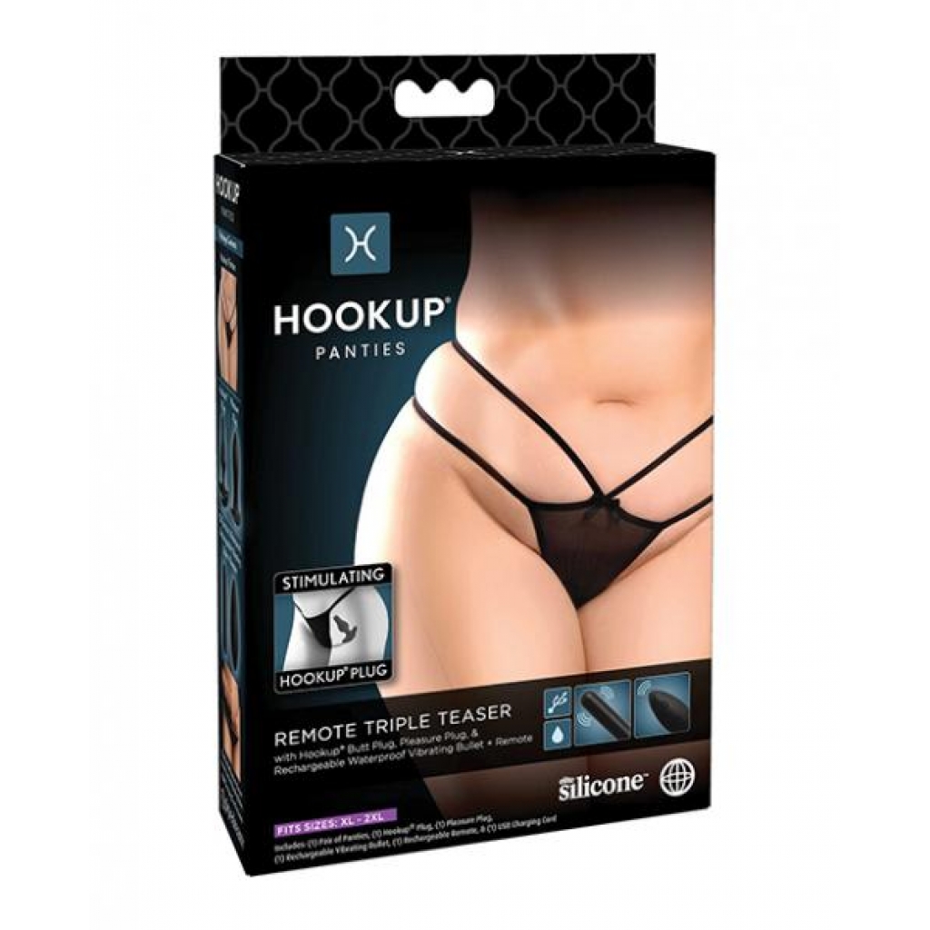 Seductive Hookup Panties Triple Teaser XL-XXL