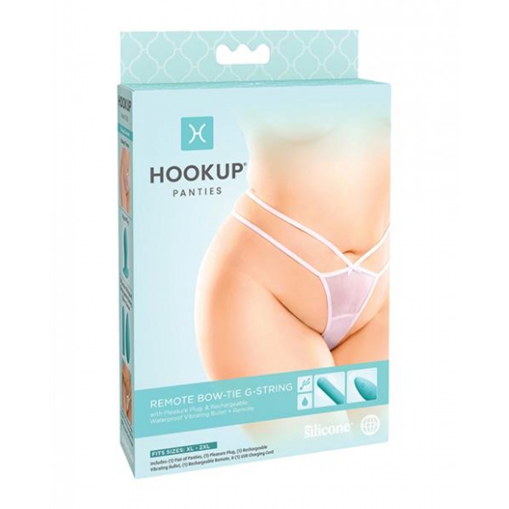 Hookup Panties Bow Tie G-string - XL/XXL