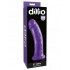 Dillio Purple 8 inches Slim Realistic Dildo